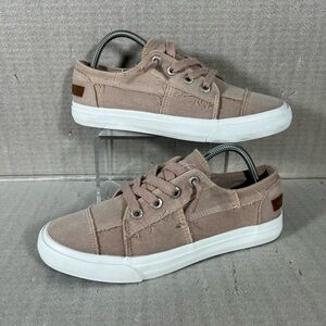Blowfish Maxine Dirty Pink (Rose) Fixed-Lace Canvas Sneakers Size 9
